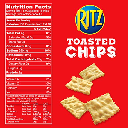 Ritz Original Toasted Chips, 6 - 8.1 Oz Bags