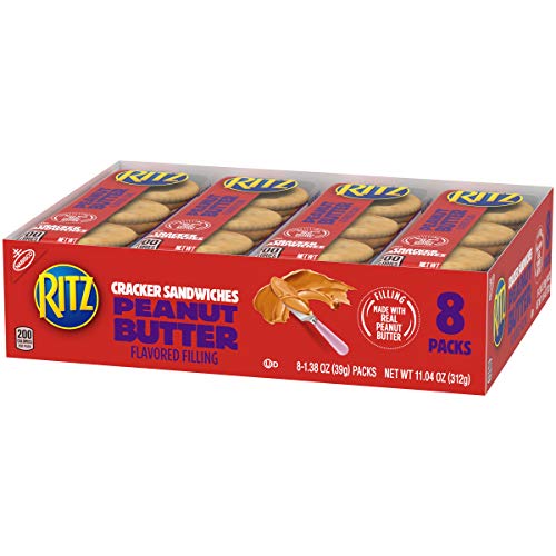 Ritz Peanut Butter Cracker Sandwiches – 112 Individual Snack Packs