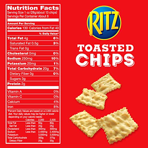 Ritz Toasted Chips Original, 8.1 Oz