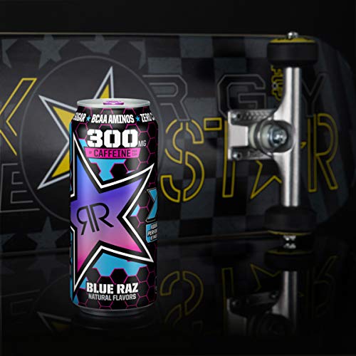 Rockstar Xdurance Energy Drink, Blue Raz, 0 Sugar Coq10 And Elec