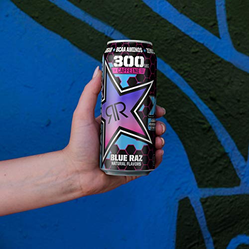 Rockstar Xdurance Energy Drink, Blue Raz, 0 Sugar Coq10 And Elec