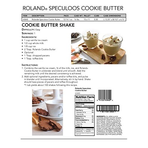 Roland Cookie Butter, Speculoos, 14.1 Ounce