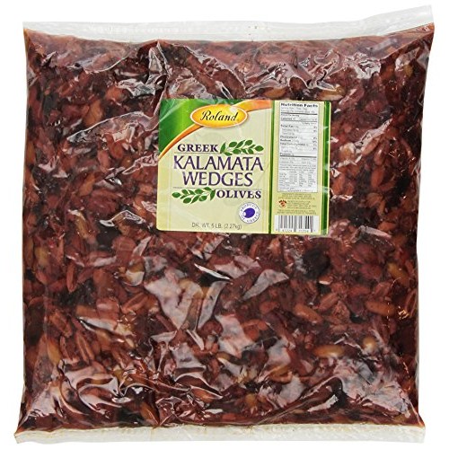 Roland Olives, Greek Kalamata Wedges, 5 Pound