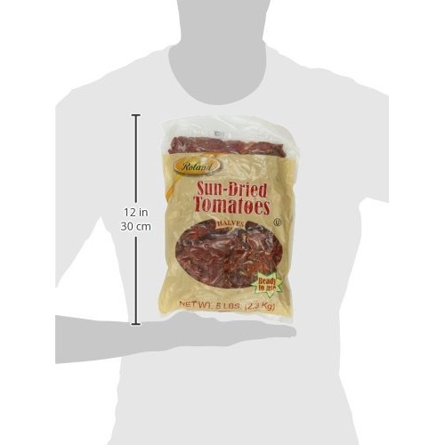 Roland Sun-Dried Tomatoes, Halves, 5 Pound