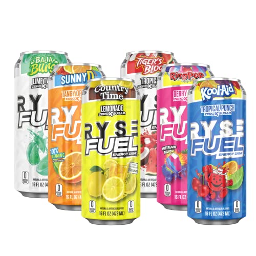 RYSE Fuel Energy Drink | On The Go Energy | 0 Sugars | 0 Calorie...