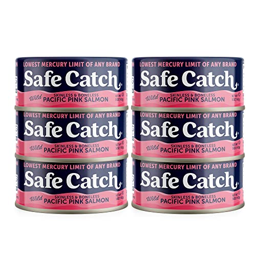 Safe Catch Wild Pink Salmon Canned Wild-Caught Skinless Boneless...