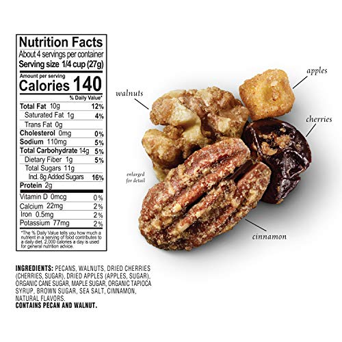 Sahale Snacks Maple Pecans Glazed Mix, 4 Ounces Pack Of 6