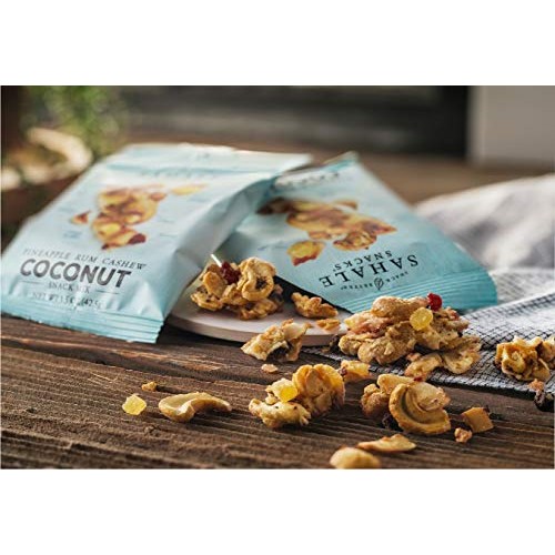 Sahale Snacks Pineapple Rum Cashew Coconut Snack Mix, 1.5 Ounces