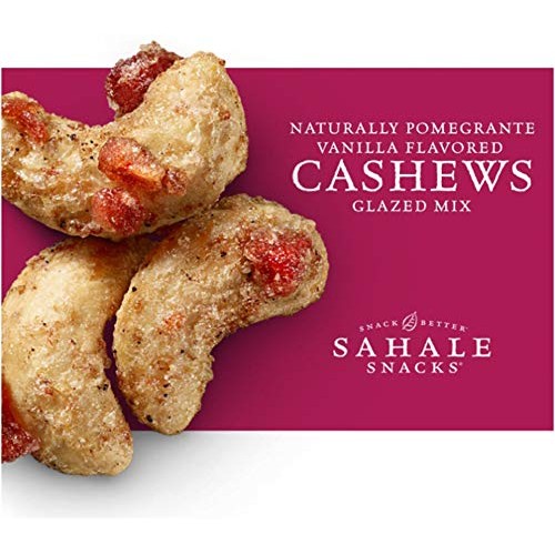 Sahale Snacks Pomegranate Vanilla Flavored Cashews Glazed Mix, 4