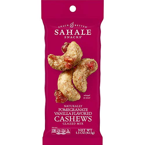 Sahale Snacks Pomegranate Vanilla Flavored Cashews Glazed Mix, 1