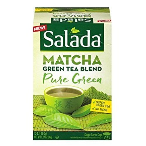 Salada Matcha Green Tea Blend - Pure Super Green Tea - 1 Box Wit