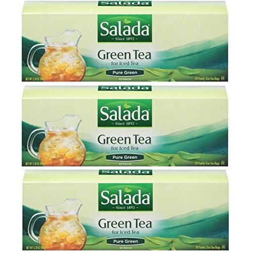 Salada Green Tea For Iced Tea - Family Size 24 Count Tea Bags - ...