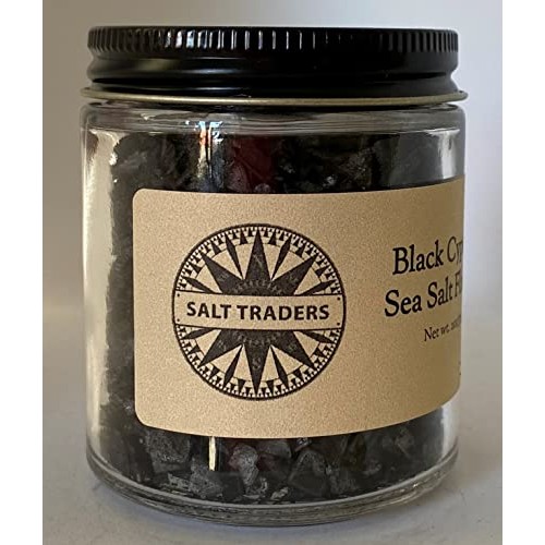 Salt Traders Cyprus Black Pyramid Sea Salt Flakes - 2 oz Net Wt....