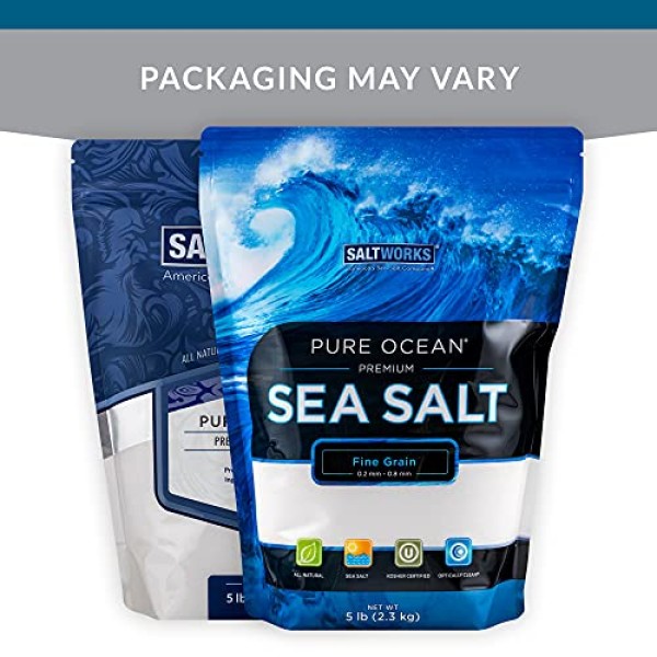 Saltworks Pure Ocean Sea Salt Small Grain Pound Bag