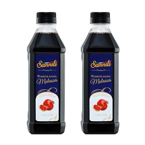 Sanniti Premium Pomegranate Molasses, 17 Fl Oz 500ml Pack of 2