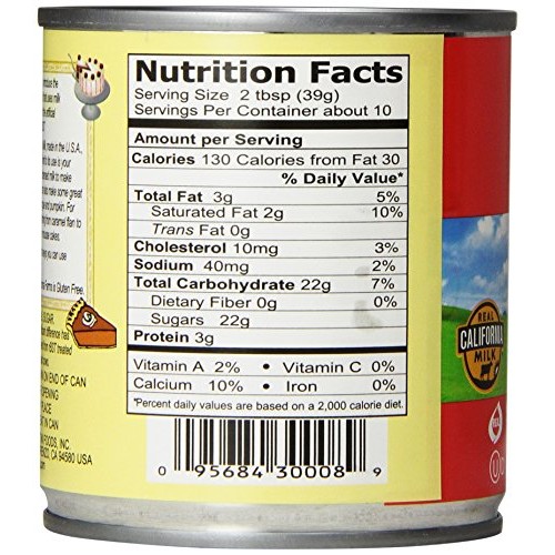 California Farm Sweetened Condensed Milk, 14-Ounce Can Pack Of 8