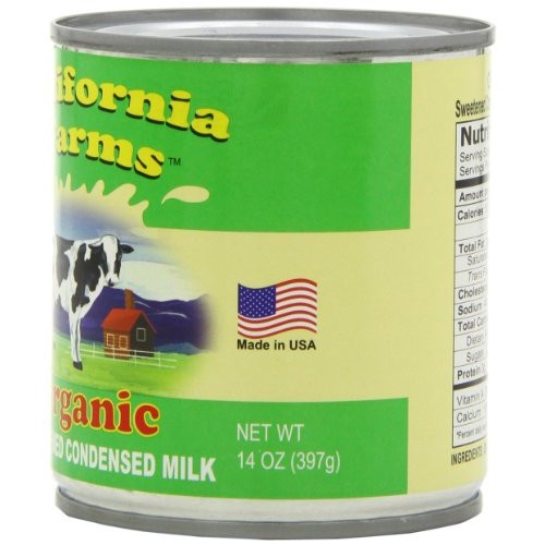 California Farm Condensed Milk Green, 14-Ounce Can Pack Of 6