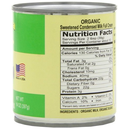 California Farm Condensed Milk Green, 14-Ounce Can Pack Of 6