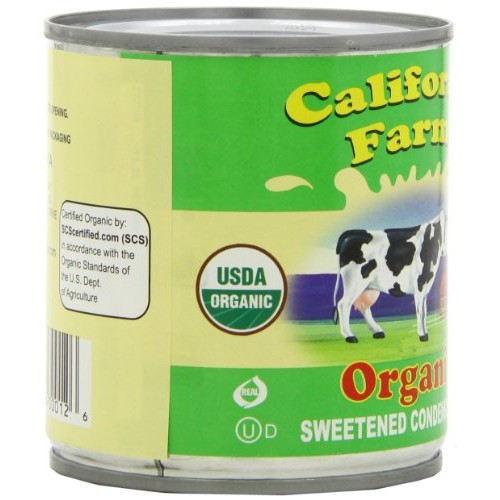 California Farm Condensed Milk Green, 14-Ounce Can Pack Of 6