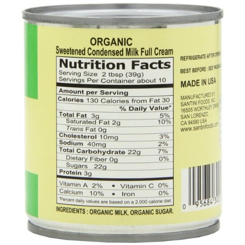 California Farm Condensed Milk Green, 14-Ounce Can Pack Of 6