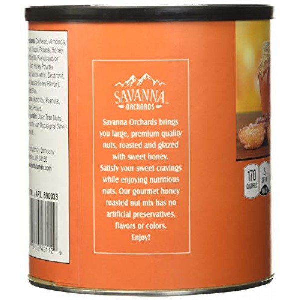 Savanna Orchards Gourmet Honey Roasted Nut Mix, 30 Oz (na)