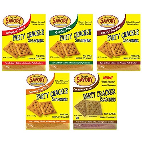 Savory Saltine Seasoning, 1.4 Ounce, All Flavors Sampler Set, 5