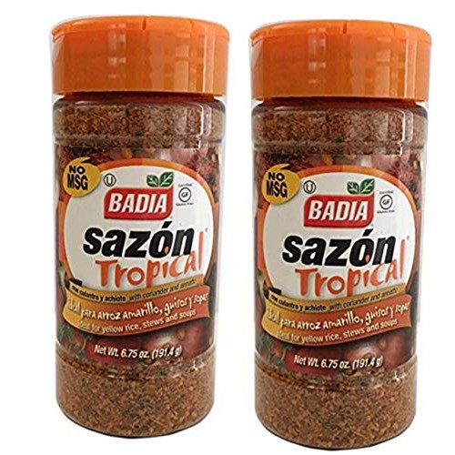 2 Pack - Badia Sazon Tropical Seasoning Coriander &Amp; Annatto Cula