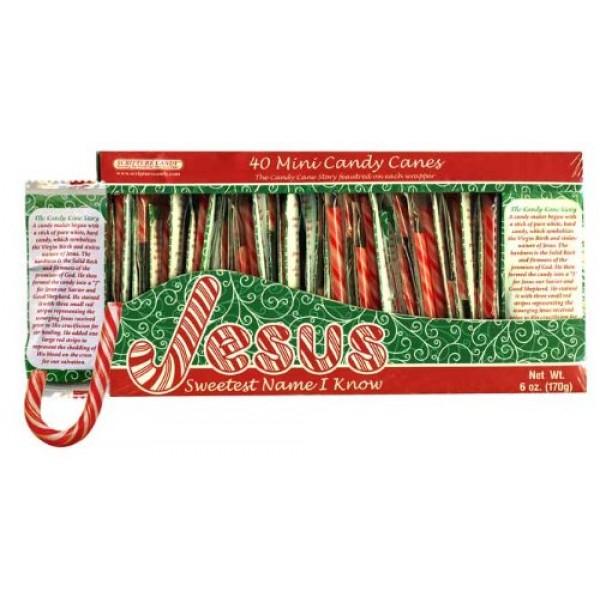 Mini Candy Canes Box, Peppermint Candy