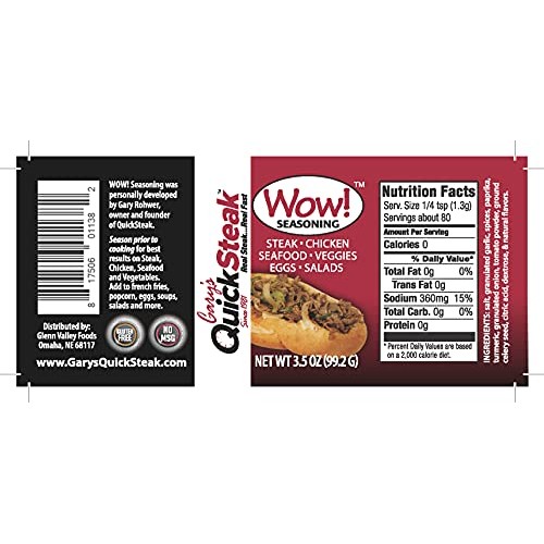 Wow! Seasoning | All-Purpose | Gluten Free | No Msg | Best Meat