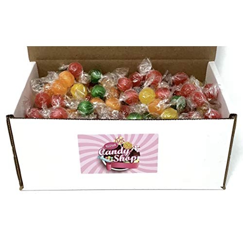 Colombina Sour Fruit Balls Candy in Box, 1.5lb Individually Wra...