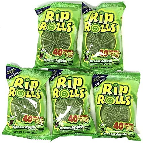 Rip Rolls 40 Inch Long Pack Of 5 Green Apple