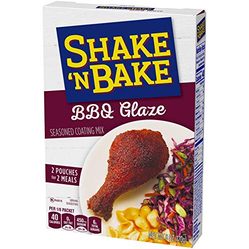 Shake N Bake Bbq Glaze Seasoned Coating Mix 6 Oz Boxes, Pack O