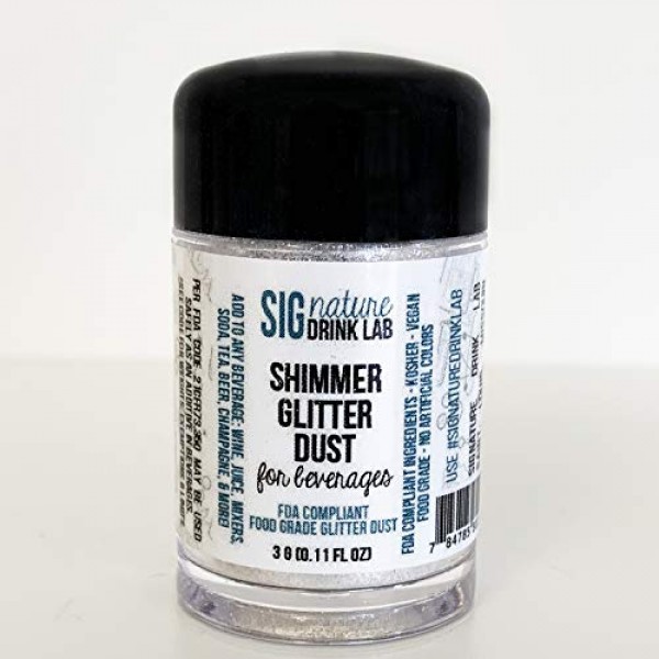 Signature Drinks Lab Edible Shimmer Glitter Dust for Drinks - 3g