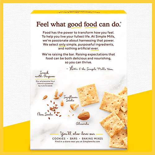 Simple Mills Almond Flour Crackers, Fine Ground Sea Salt Snack P...