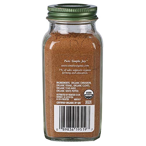 Frontier Five Spice Powder, 1.92-Ounce Bottle