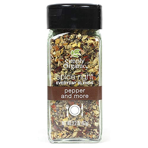 Simply Organic Spice Right Everyday Blends Pepper & More, Certif...