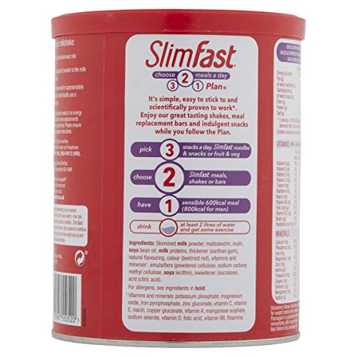 Slim-Fast Summer Strawberry Flavour Milkshake Powder - 12 Servin