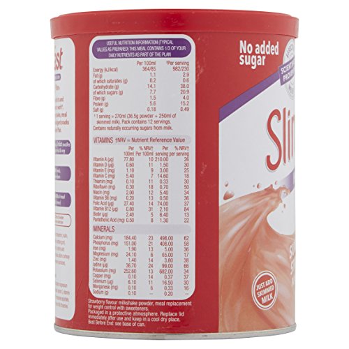 Slim-Fast Summer Strawberry Flavour Milkshake Powder - 12 Servin