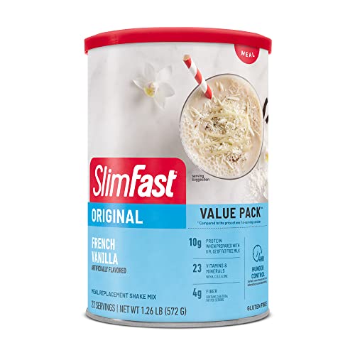 SlimFast Meal Replacement Powder, Original French Vanilla, Weigh...