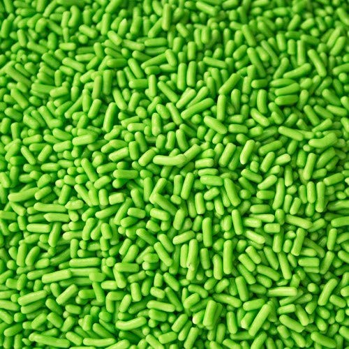 2 Pounds Light Green Sprinkles Bulk Jimmies - Edible Cake Cupcak