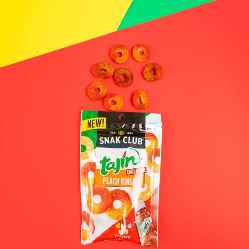 Snak Club Tajin Peach Rings, 2.5 Ounce, 12 Count…