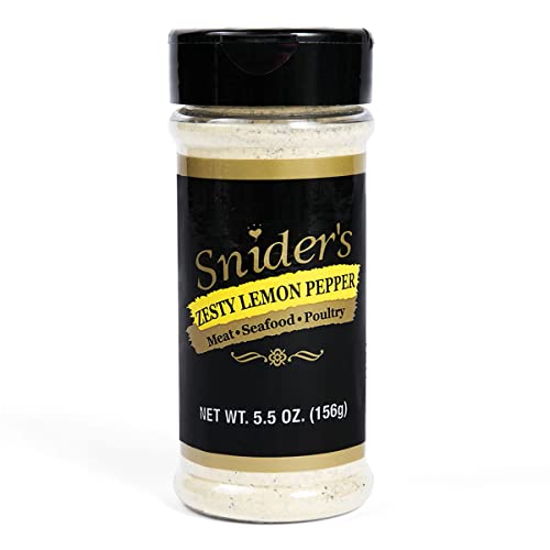 Sniders Zesty Lemon Pepper Seasoning 5.5 oz. Premium Spice Blen...