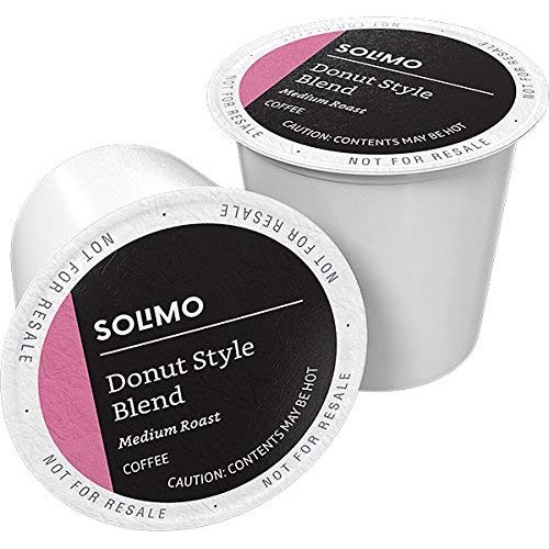 Amazon Brand - 100 Ct. Solimo Donut Style Blend Medium-Light Roa