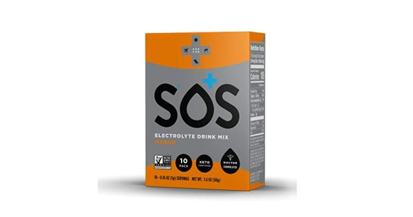 SOS Hydration Electrolyte Powder Packets, Low-Sugar, Immunity ...