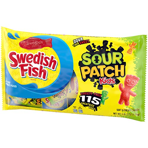 Original Sour Patch Kids &Amp; Swedish Fish Variety Pack, 115 0.5