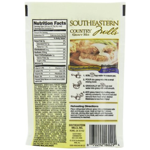 Southeastern Mills Country Gravy Mix, 2.75-Ounce Pack Of 24