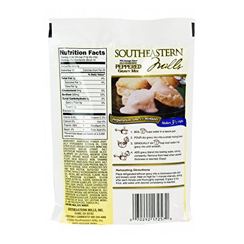 Southeastern Mills Old-Fashioned Peppered Gravy Mix, 4.5 Oz. Pac