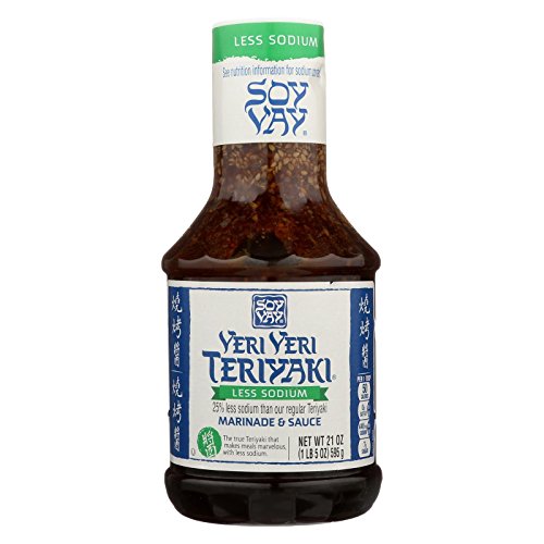 Soy Vay Marinade Sauce, Veri Veri Teriyaki Less Sodium, 21 Ounces