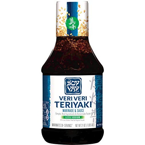 Soy Vay Veri Veri Teriyaki Less Sodium Marinade &Amp; Sauce, 21 Ounc