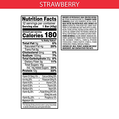 Special K Protein Meal Bars, Strawberry, Value Pack, 19 Oz 12 C